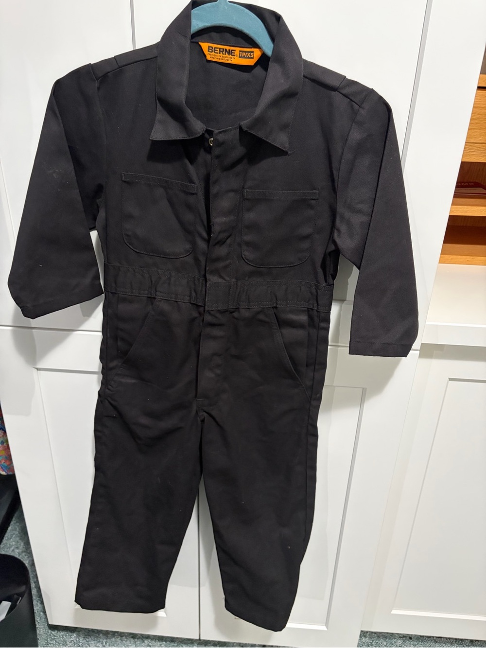 Kids overalls black Berne size 5/XS